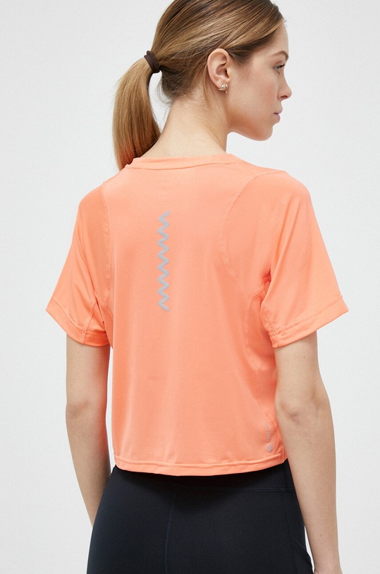 Odzież adidas Performance t-shirt do biegania Fast HR5700 pomarańczowy