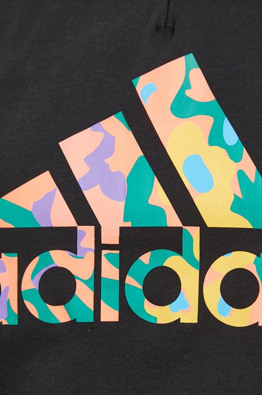 Бавовняний топ adidas HT4706 чорний