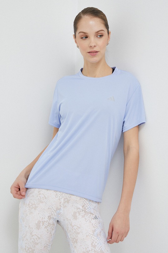 adidas Performance t-shirt do biegania Run It z elastanem niebieski HZ0108