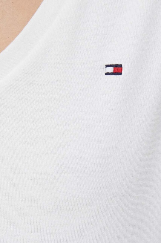 Bavlněné tričko Tommy Hilfiger WW0WW37873.PPYX bílá