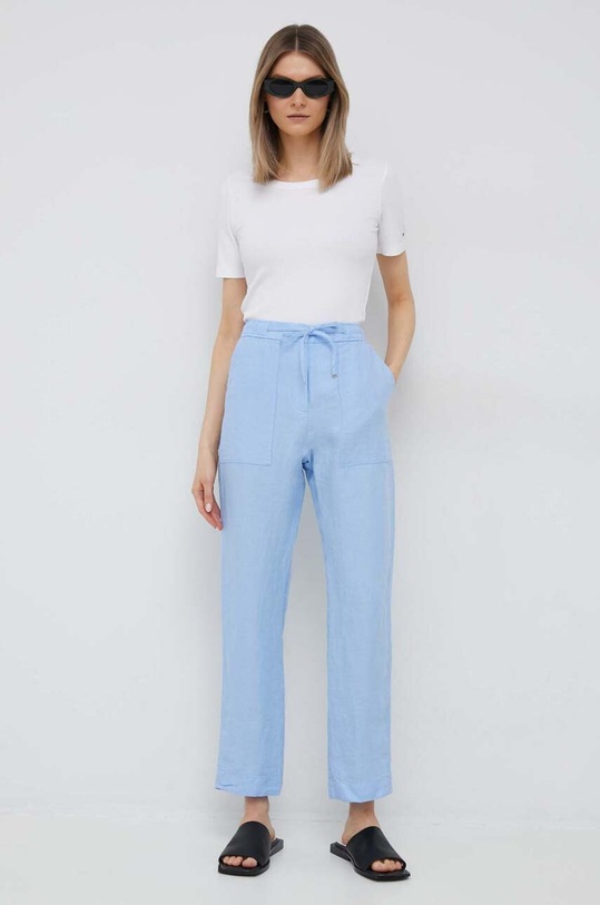 Tričko Tommy Hilfiger WW0WW37866.PPYX bílá SS25