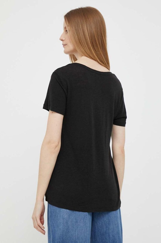 Oblečení Tričko se lněnou směsí Tommy Hilfiger WW0WW37862.PPYX černá