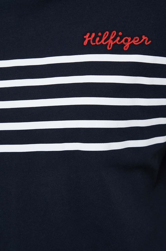 Bavlněné tričko Tommy Hilfiger WW0WW37881.PPYX námořnická modř