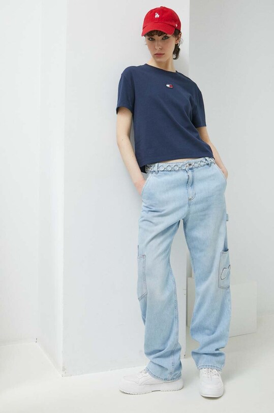 Футболка Tommy Jeans DW0DW15640.PPYX темно-синій SS23