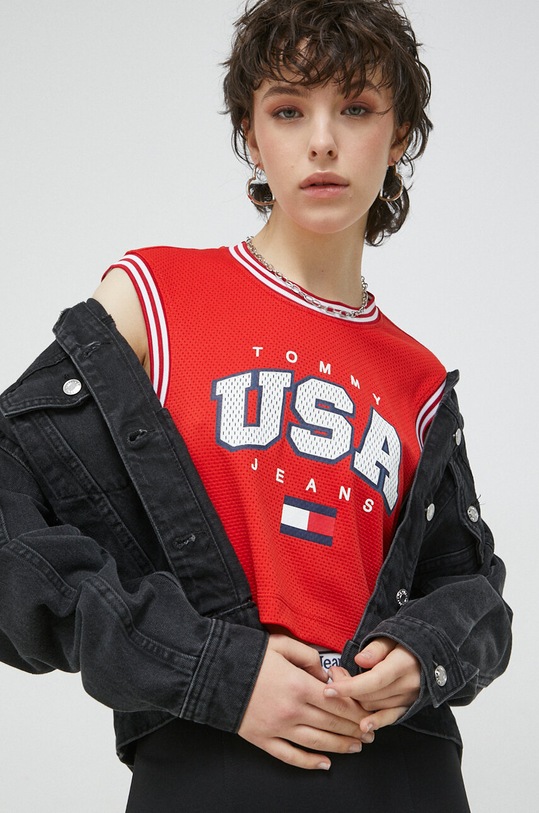 Top Tommy Jeans άλλο κόκκινο DW0DW15304.PPYX