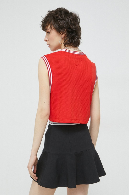 Ρούχα Top Tommy Jeans DW0DW15304.PPYX κόκκινο