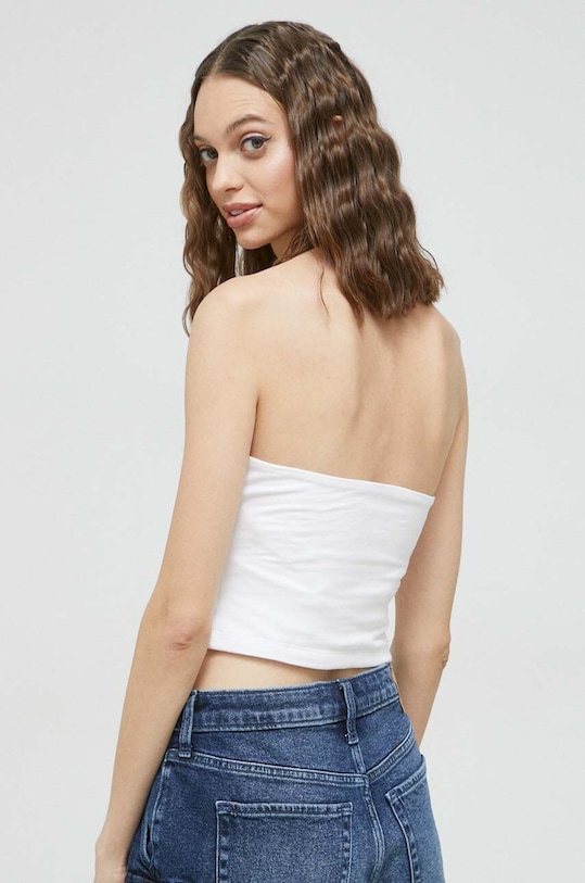 Odzież Tommy Jeans top DW0DW15296.PPYX biały