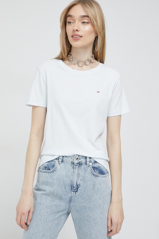 Tommy Jeans tricou din bumbac 2-pack DW0DW11459.PPYX albastru SS23