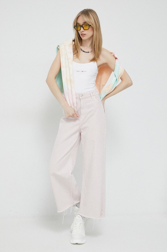 Tommy Jeans top DW0DW15442.PPYX biały SS23