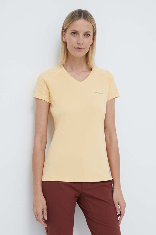 Sportovní triko Columbia Zero Rules žlutá 1533571