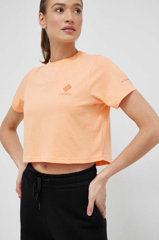 Îmbrăcăminte Columbia tricou din bumbac 1930051.SS23 portocaliu