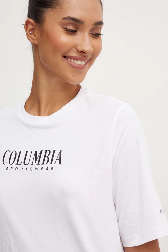 Columbia t-shirt bawełniany biały 1992085