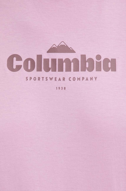 Columbia t-shirt bawełniany North Cascades 1992085 różowy