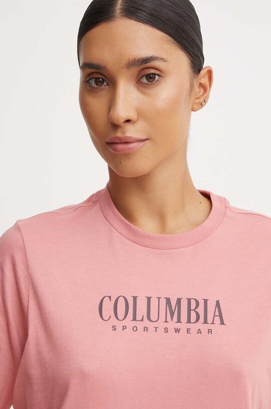 Хлопковая футболка Columbia розовый 1992085