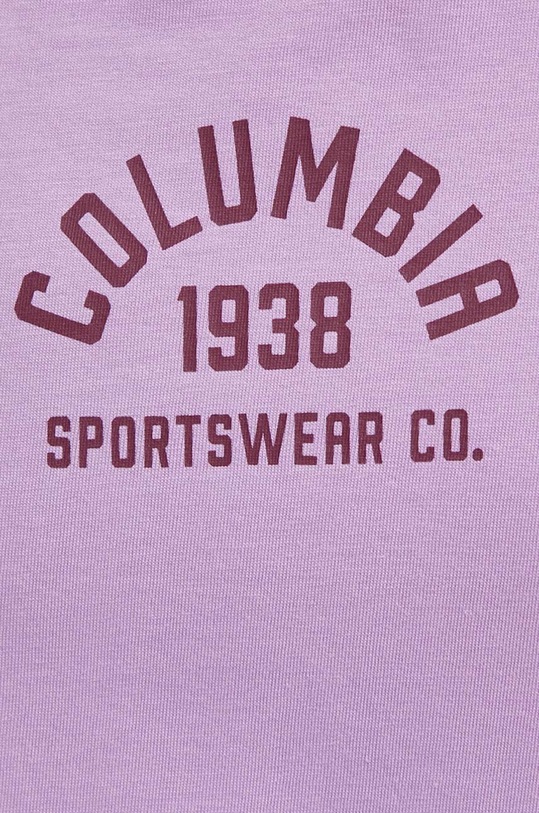 Columbia t-shirt bawełniany North Cascades 1992085 fioletowy