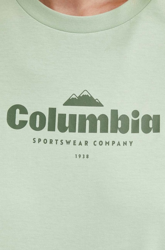 Bavlněné tričko Columbia North Cascades 1992085 zelená