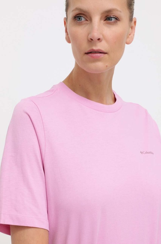 Bavlněné tričko Columbia North Cascades růžová 2036593