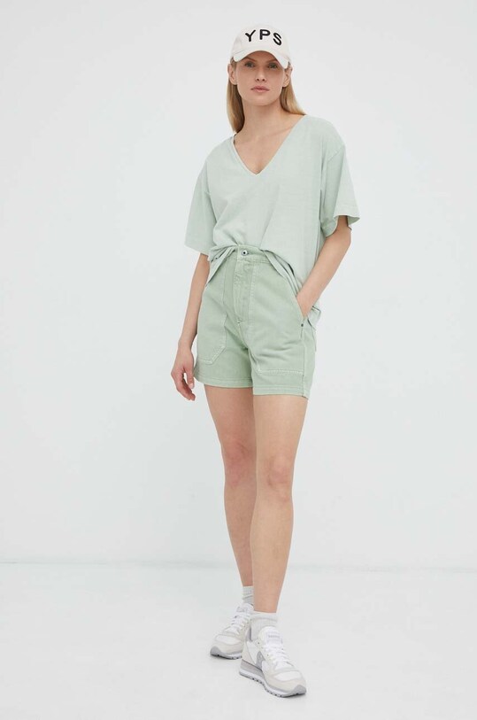 G-Star tricou din bumbac D23123.C756 verde AW23