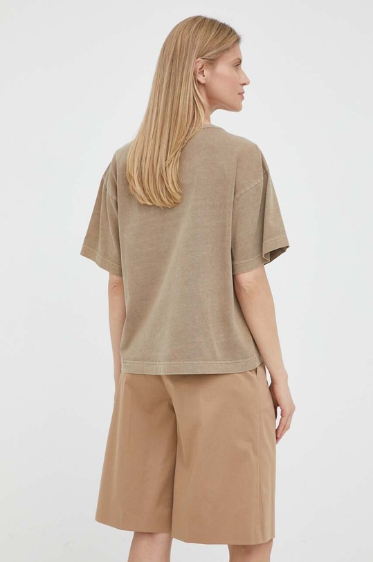Odzież G-Star t-shirt bawełniany D23123.C756 brązowy