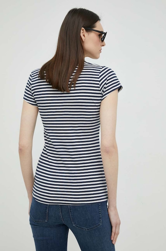 Ruházat G-Star pamut póló D21314.D244 sötétkék