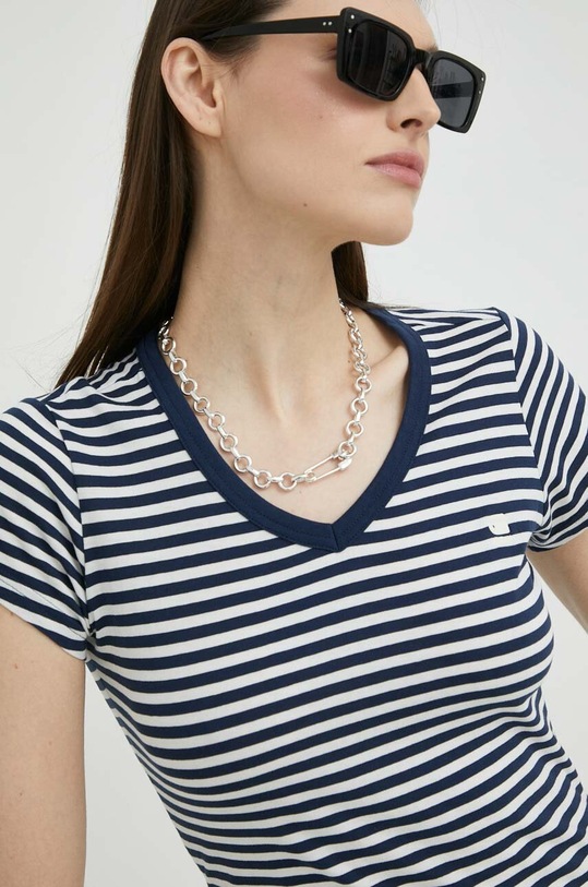 G-Star tricou din bumbac bleumarin D21314.D244