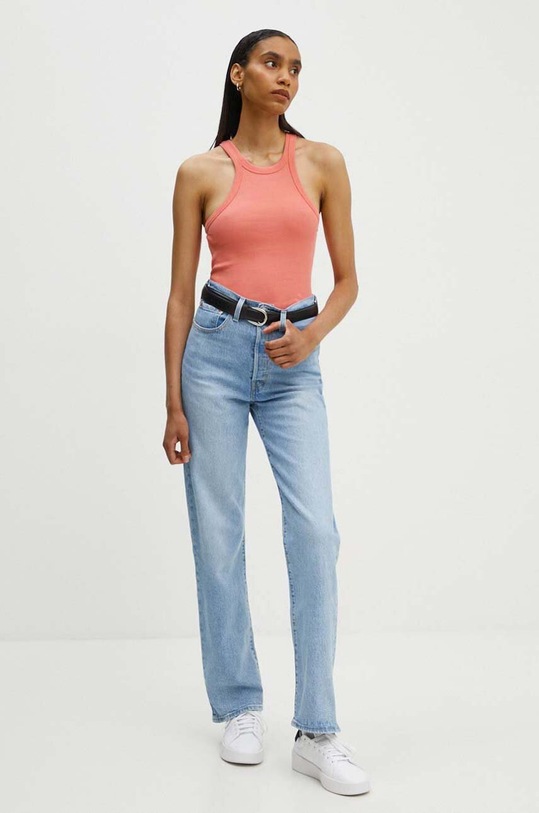 G-Star pamut top x Sofi Tukker D22768.D289 narancssárga SS24