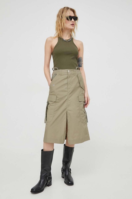 Bavlněný top G-Star x Sofi Tukker D22768.D289 zelená SS24