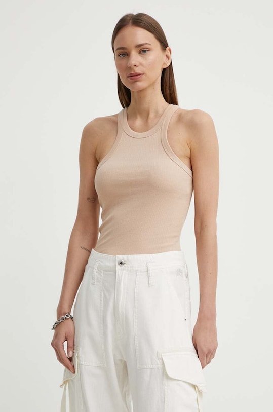 G-Star top din bumbac x Sofi Tukker uni bej D22768.D289