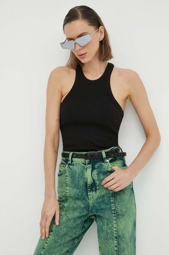 Bavlněný top G-Star x Sofi Tukker slim černá D22768.D289