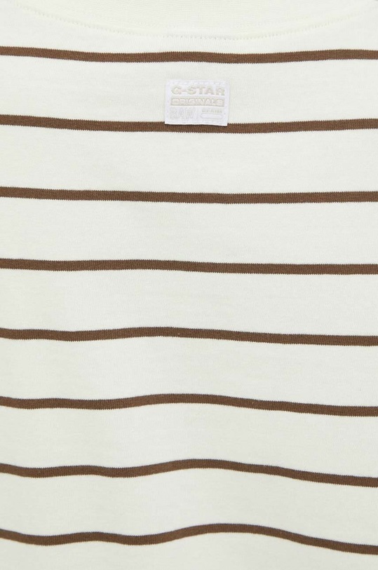 G-Star t-shirt bawełniany D22744.D274 beżowy