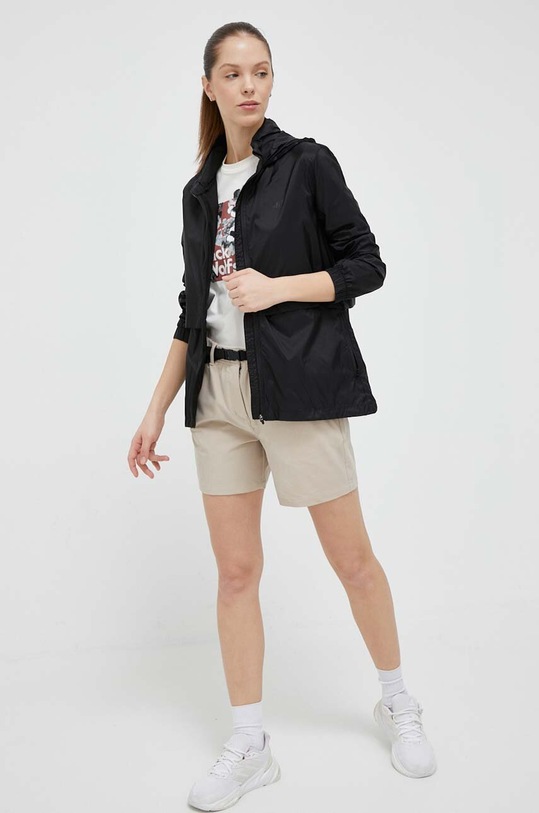 Bavlněné tričko Jack Wolfskin 10 1809051 béžová SS23