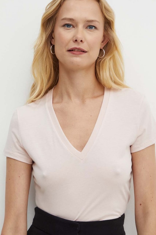 Хлопковая футболка Armani Exchange хлопок розовый 8NYTDH.YJ16Z