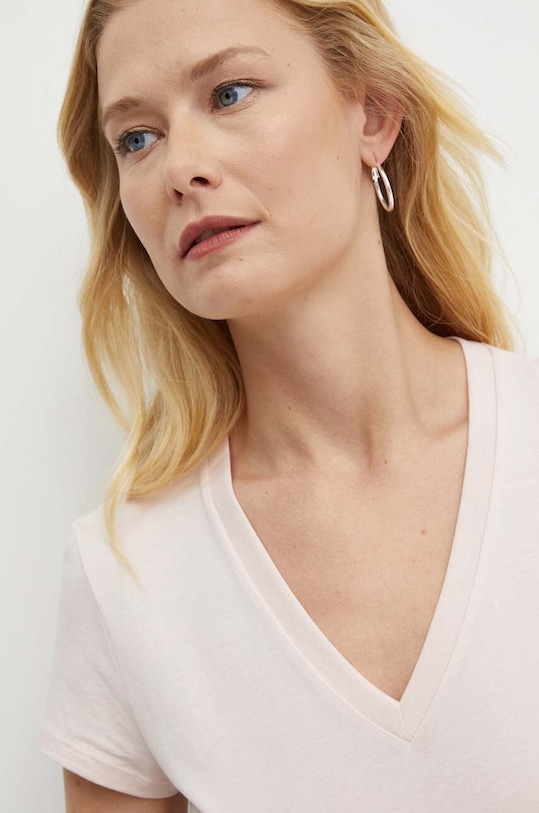 Хлопковая футболка Armani Exchange розовый 8NYTDH.YJ16Z