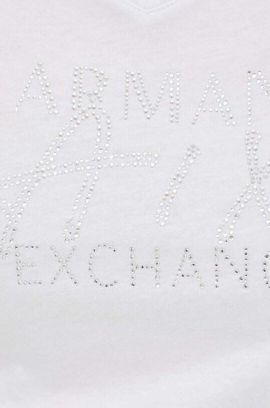 Armani Exchange t-shirt bawełniany 3RYTBX.YJG3Z biały