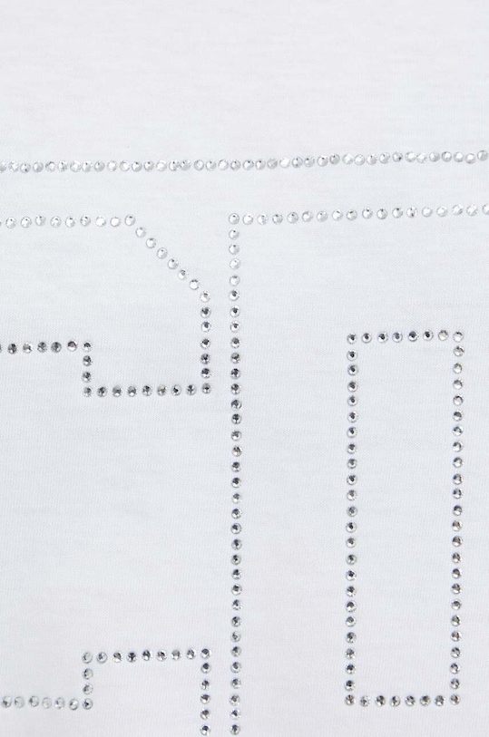 Βαμβακερό μπλουζάκι GCDS SS23W130105 λευκό