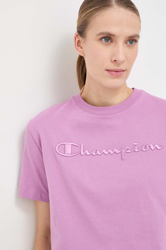 Champion tricou din bumbac roz 116058