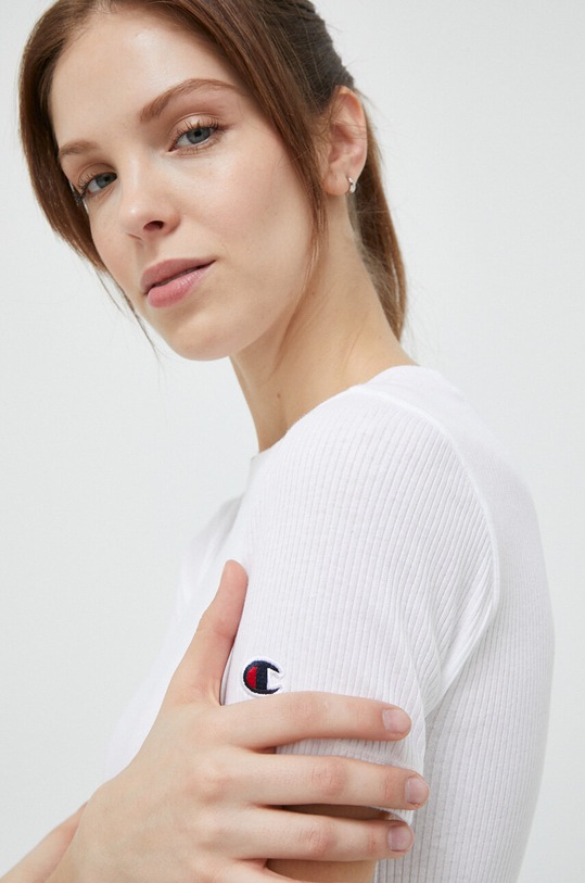 Bavlněné tričko Champion bílá 116062