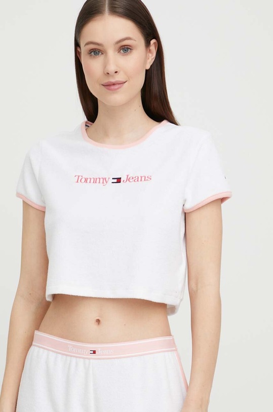 Tričko Tommy Jeans bílá UW0UW04403.PPYX
