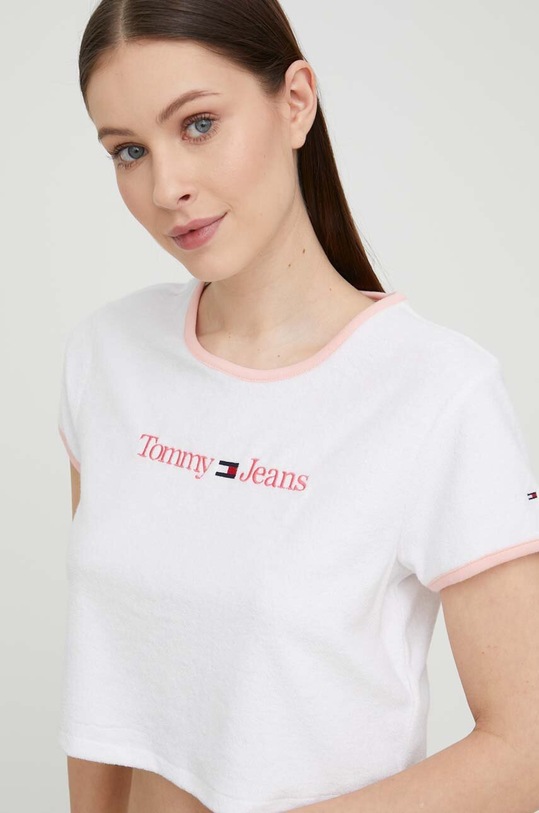 Tričko Tommy Jeans UW0UW04403.PPYX bílá
