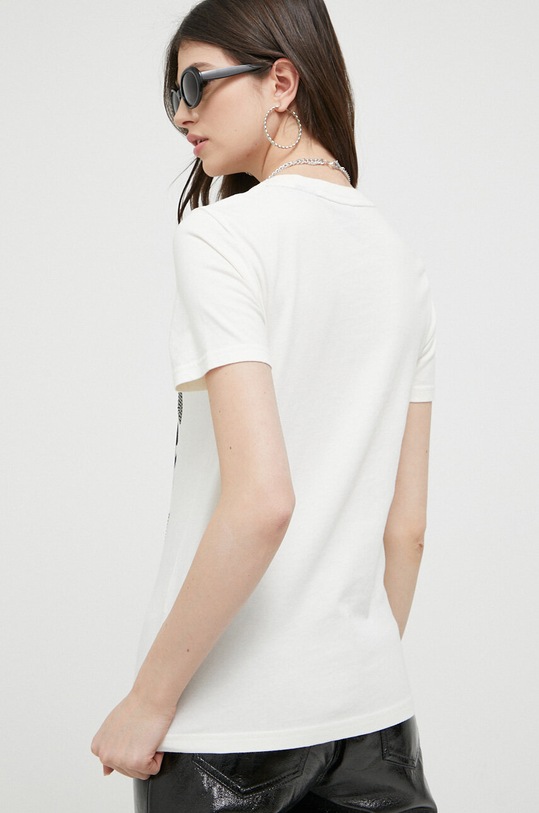 Oblečení Bavlněné tričko Superdry W1011090A.34C béžová