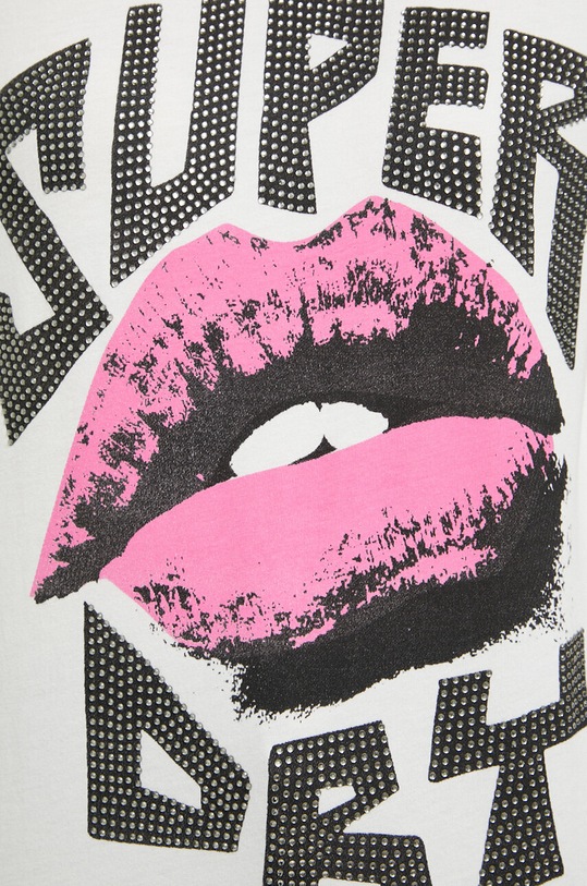 Bavlněné tričko Superdry W1011090A.34C béžová