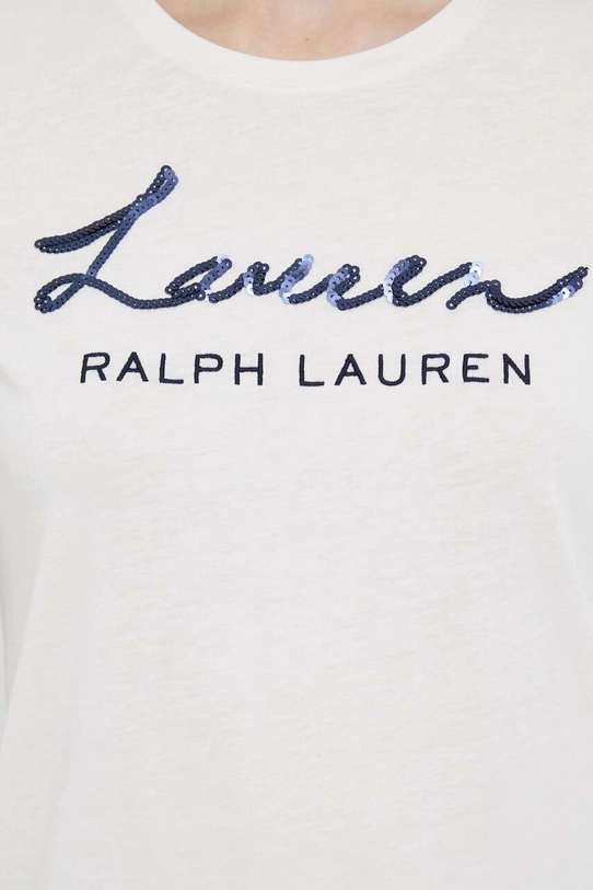 Lauren Ralph Lauren t-shirt 200903384 beżowy