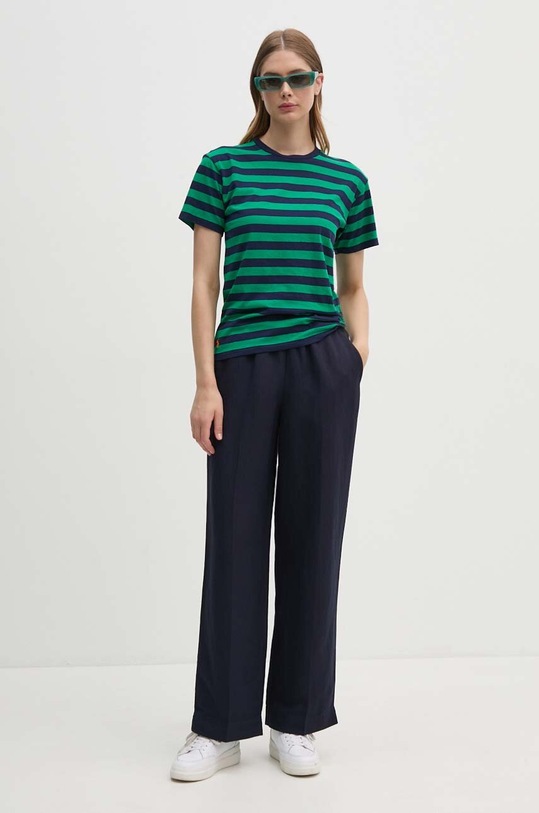 Bavlněné tričko Polo Ralph Lauren 211891564 zelená AW24