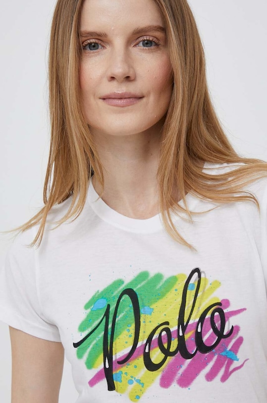 Polo Ralph Lauren tricou din bumbac alb 211905613