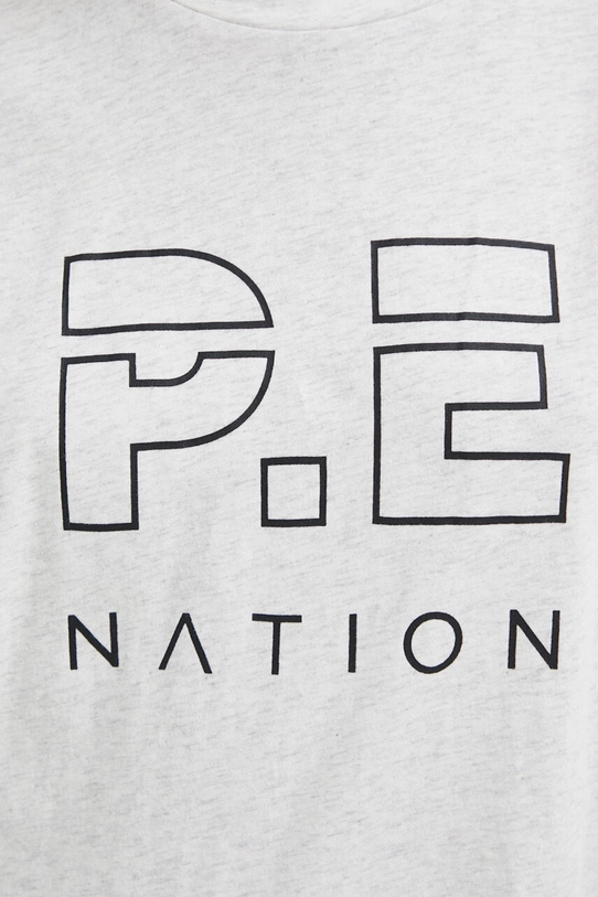 Хлопковая футболка P.E Nation 23PE1T034 серый