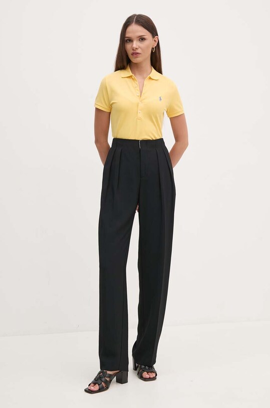 Πόλο Polo Ralph Lauren 211870236 κίτρινο AW24