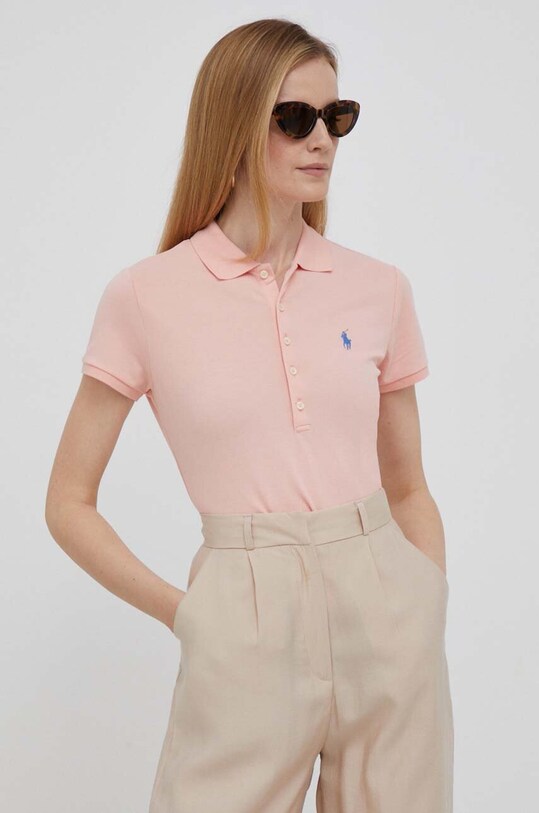 Polo tričko Polo Ralph Lauren oranžová 211870236