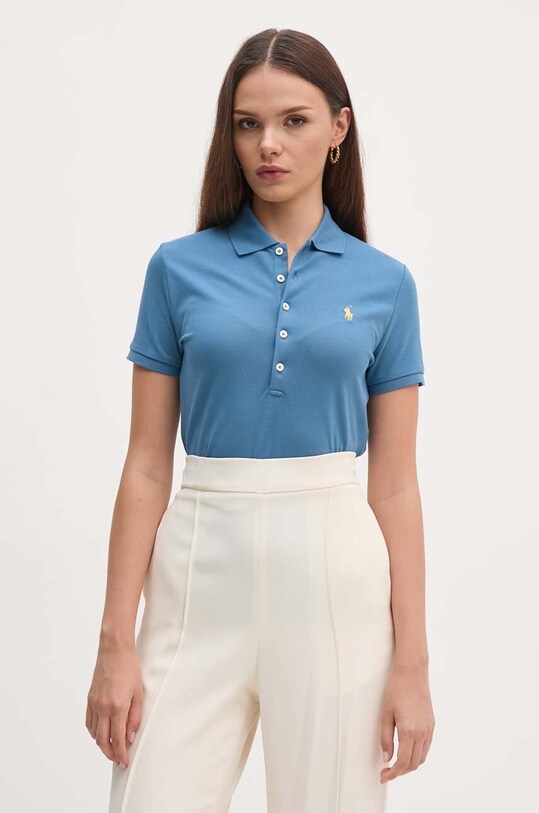 Polo tričko Polo Ralph Lauren slim modrá 211870236
