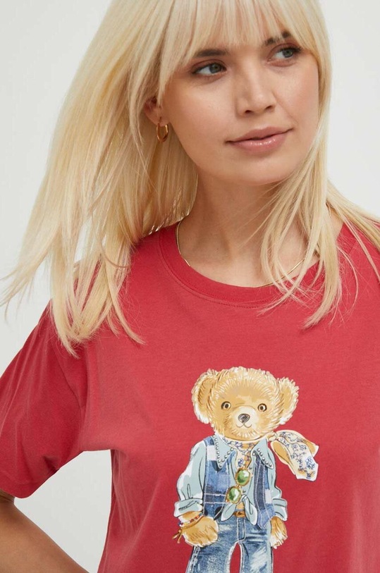 Polo Ralph Lauren t-shirt bawełniany czerwony 211905673