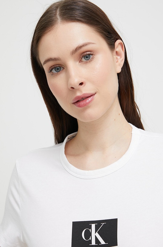 Calvin Klein Underwear t-shirt piżamowy biały 000QS6945E.PPYX